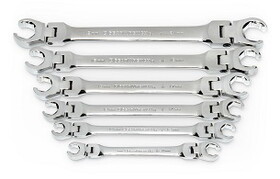 GearWrench 81911D 6 Piece Metric Flex Flare Nut Wrench Set
