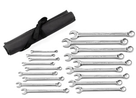 GearWrench KD81920 18 Pc Metric Non Ratcheting Combo Wrench Set