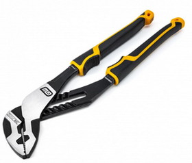 GearWrench 82171C 12" Tongue and Groove Straight Jaw Pliers Cushion Grip