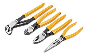 GearWrench 82203-06 4 Pc Mixed Dipped Material Plier Set