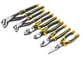 GearWrench 82204C-06 6 Pc Mixed Dual Material Plier Set