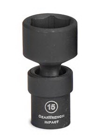 GearWrench KD84905 12 Pc 1/4" Dr Metric Universal Impact Socket Set