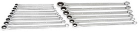 GearWrench 85985-07 15 Piece 12Pt XL GearBox Double Box Ratcheting Metric Wrench Set