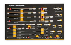 GearWrench 86523 29 Piece Accessory Set 1/4" 3/8" and 1/2" Drives