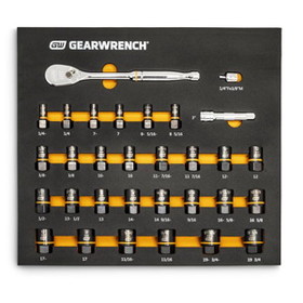 GearWrench 86525 31 Piece Bolt Biter Socket Set with Ratchet