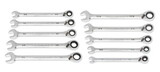 GearWrench 86658 10 Piece 90T SAE Reversible Ratcheting Wrench Set