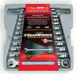 GearWrench KD9412 12 Piece Metric Ratcheting Wrench Set