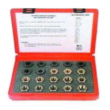 A & E Hand Tools KS2599 20 Piece Master Spindle Rethreading Dies