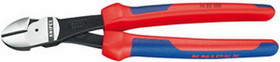 Knipex Tools Lp KX7422250 10" High Leverage Angled Diagonal Cutter Comfort Grip