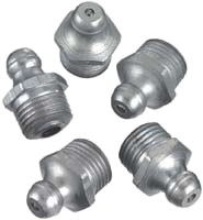 Lincoln Industrial LN5191 Straight Grease Fitting 10 Pk 1/4" - 28 Taper and Short Thrd