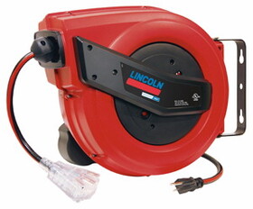 Lincoln Industrial 91039 60' Tri-tap Electric Power&nbsp;Cord Reel