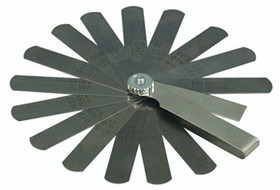 Lisle 67950 15 Blade Standard Feeler Gage