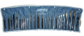 Mayhew 61050 24 Pc Punch &amp; Chisel Kit