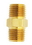 Milton MI646S 1/4 x 1/4NPT Male Brass Hex Nipple, Price/EA