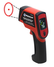 Mastercool 52224-CC Laser IR Thermometer with Circular Laser