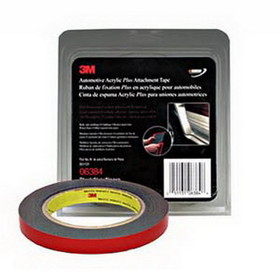 3M MM06384 1/2"x5 Yards Black Automotive Acrylic Attachment Tape
