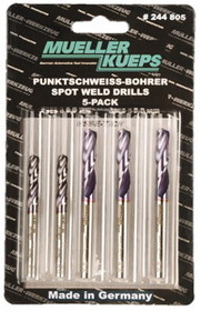 MUELLER-KUEPS 244 805 5 Pack Spot Weld Drill Bits