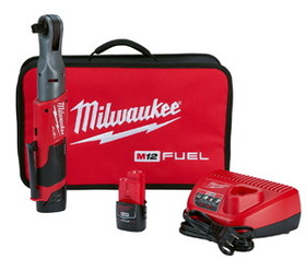 Milwaukee 2558-22 M12 FUEL 1/2" Ratchet with 2 Battery Kit