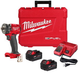 Milwaukee 2855-22R M18 FUEL 1/2" Sub Compact Impact Wrench With Friction Ring Kit