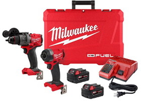 Milwaukee 3697-22 M18 Drill and Hex Impact Combo Kit