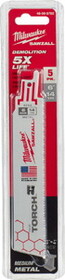 Milwaukee Electric Tool MWK48-00-5782 Sawsall Blade 14T 6" Long&nbsp;Torch (5PK)