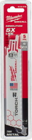 Milwaukee Electric Tool MWK48-00-5786 24T 6" Long Torch Sawsall&nbsp;Blade (5Pk)
