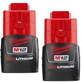 Milwaukee Electric Tool 48-22-2411 M12 REDLITHIUM Li-Ion 2 Pack&nbsp;CP1.5 Amp