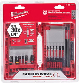 Milwaukee 48-32-4016 22 Pc Shockwave Kit