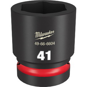 Milwaukee 49-66-6604 1" Drive 41MM Standard 6 Pt. Impact Socket
