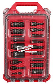 Milwaukee 49-66-6800 3/8" Drive 17 Piece Deep SAE PACKOUT Impact Socket Set