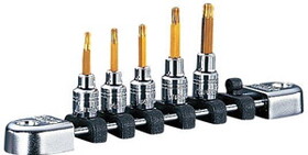 Nepros NTQ4T05A 5 Piece 1/4" Drive Torx&nbsp;Socket Set