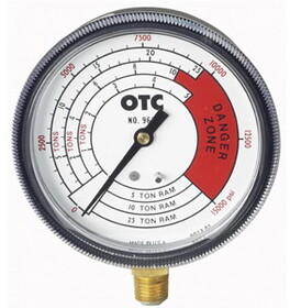 Otc Robinair Bosch 9652 Pressure Gauge 4-Scales 0-25&nbsp;Ton