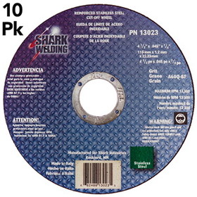 Shark 13023 4.5" Cut Off Wheel 10 Pack