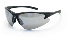 Sas Safety SS540-0603 DB2 Safety Glasses - Black Frame W/Mirror Lens