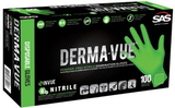 SAS SAFETY 66553 Derma-Vue・XLarge Nitrile Neon Green 6 Mil Gloves
