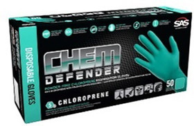 SAS Safety 66592 Chem Defender Medium Shop Wear Latex Free Gloves