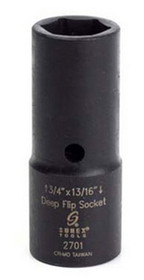 Sunex Tool 2701 3/4" x 13/16" Deep Flip Socket 1/2" Drive