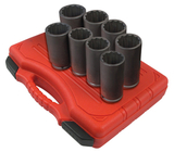 Sunex Tools SU2835 12 Point 8 Piece Spindle and Axle Socket Set