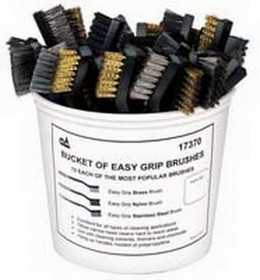 S & G Tool Aid TA17370 36 Piece Bucket of Brushes Brass Nylon and Steel
