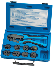 S & G Tool Aid TA18980 Master Ratcheting Terminal Crimper Set