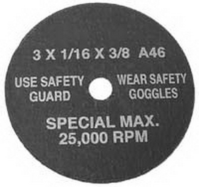 S & G Tool Aid TA94860 3" Cut Off Wheel 5 Pack