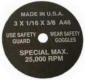 S & G Tool Aid TA94870 3" Cut Off Wheel 50 per Box