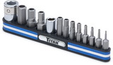 Titan TN16136 Tamper Resistant Metric Hex Bit Set on Magnetic Rail