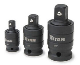 Titan Tools 16151 3 Piece Pin-Free Locking&nbsp;Impact Universal Joint Set