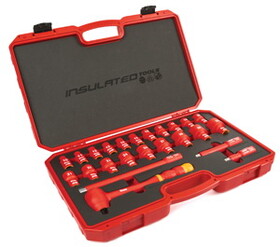 Titan Tools 62100 24 Piece 1/2" Drive 6 Point&nbsp;Metric Insulated Socket Set