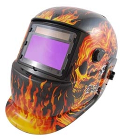 Titan TZ41266 Flame Solar Powered Welding Helmet with Auto Dark 9-13
