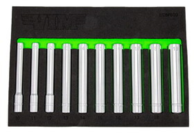 Vim Tools EDM600 10 Piece 3/8" Drive Metric&nbsp;Extra Deep Socket Set