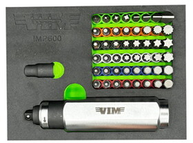 Vim Tools IMP600K Reversible 3/8" Drive Impact&nbsp;Driver with 48 Impact Bits