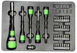 Vim Tools VMIRS100 39 Piece Interchangeable Ratcheting Screwdriver Set