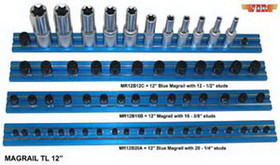 Durston Mfg VMMR12B15B Magrail TL 12" Long 15-3/8" Blue Studs